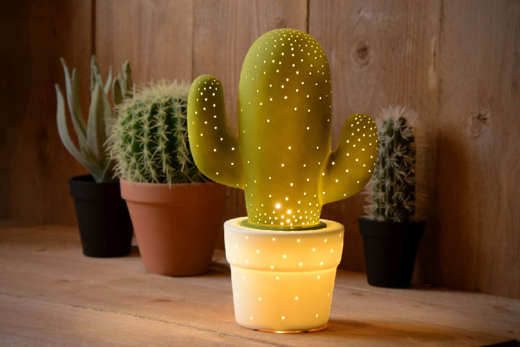 Lucide CACTUS - Table lamp - Ø 20 cm - Green